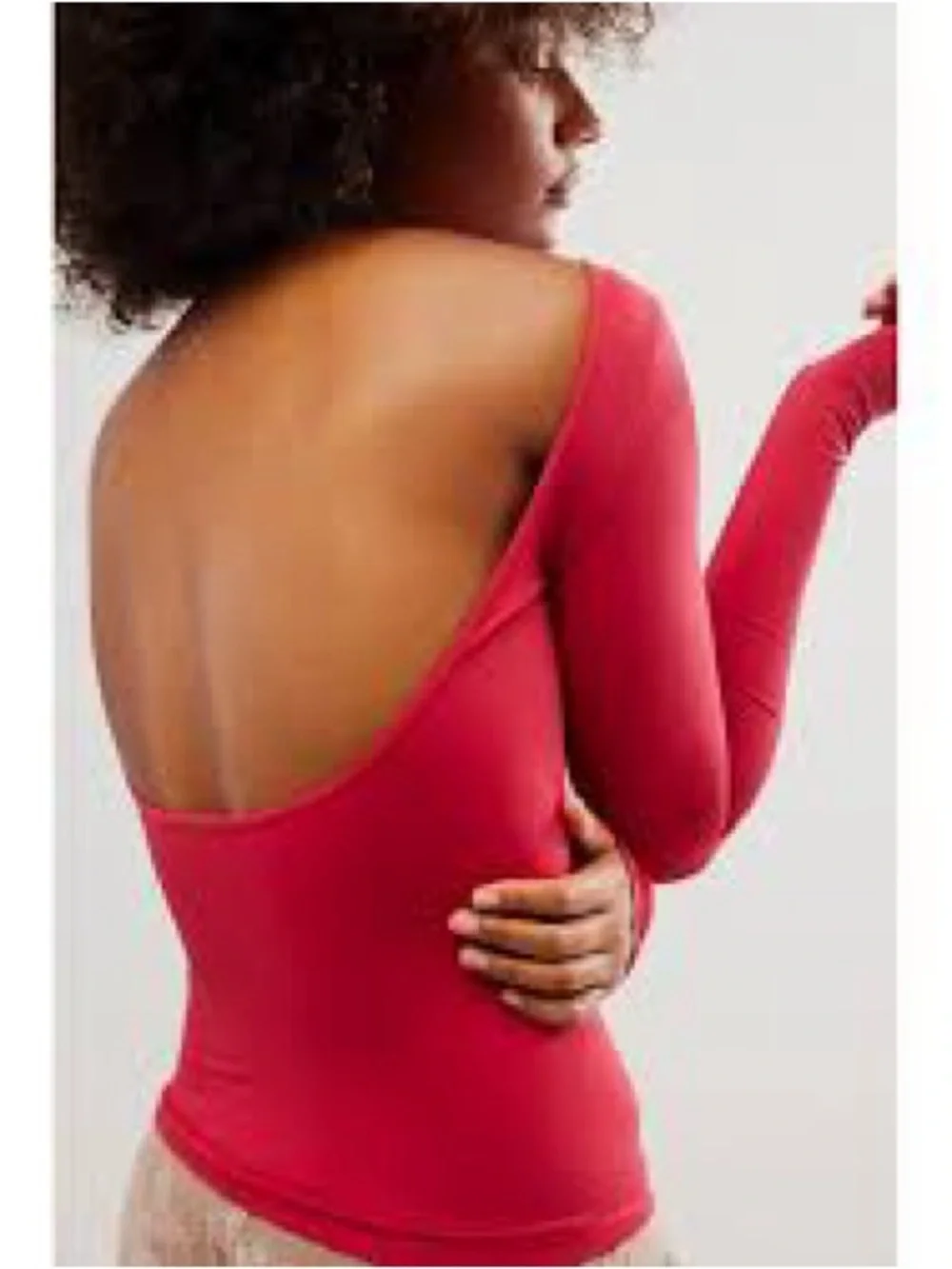 FREE PEOPLE Intimately Low-Back Seamless Long Sleeve Top
